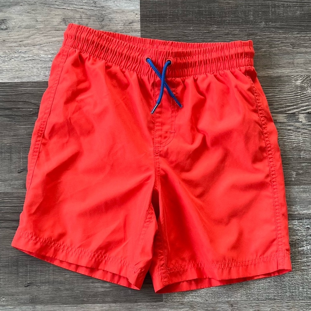 Boys Old Navy Swim Trunks. Neon Orange. Size 10/12.